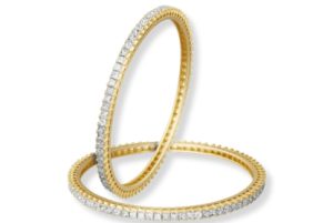 diamond gold bangles