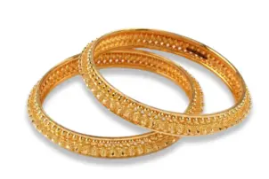 rope gold bangle - mujawharat jewellers